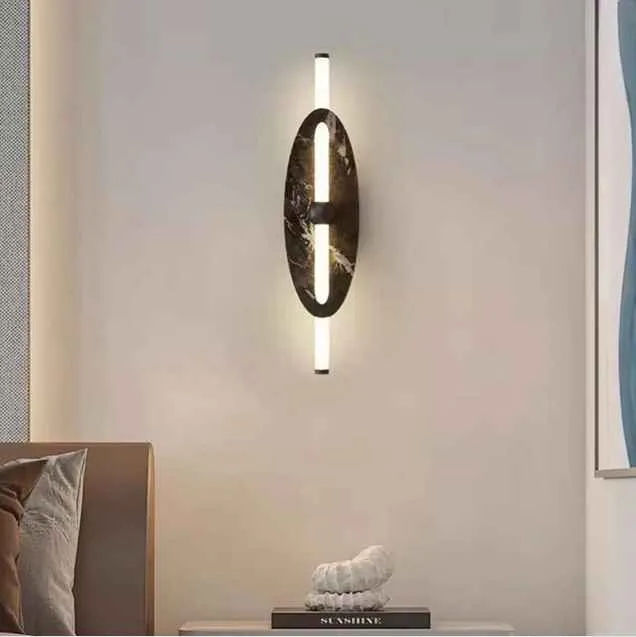Wall Decor Light Metal & Rectangular Type (Model: 7052/600MM-BK)